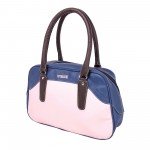 Beau Design Stylish  Blue Color Imported PU Leather Casual Handbag With Double Handle For Women's/Ladies/Girls